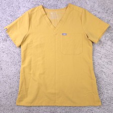 Figs Catarina Scrub Top Womens Small One Pocket Light Gold 1956 Shirt Medical
