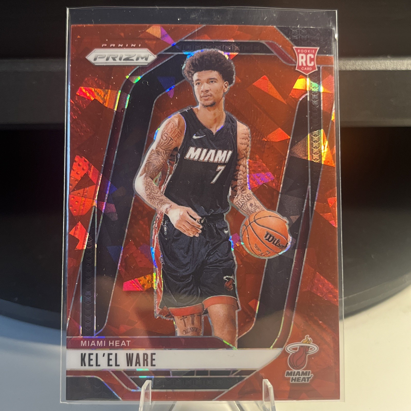 2024-25 Panini Prizm - Kel'el Ware #248 Red Ice Prizm (RC)