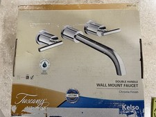 Tuscany Double Handler Wall Mount Bathroom Faucet Chrome Finish