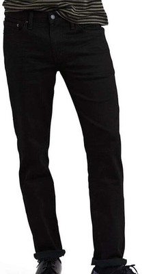 NEW Levis 511 Slim Straight Fit Jeans Men's W30 L34 Black Stretched
