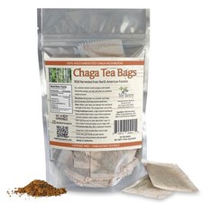 Maine Chaga Tea Bags, Wild Harvested amp Pesticide Free, 25 Bleach-Free But In