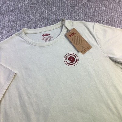 Fjallraven 1960 Logo T-shirt Mens Chalk White Organic Cotton Tee Size XL NWT