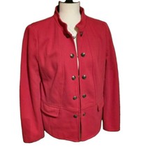 Talbots Office Siren Red Blazer Womens Size 10 New With Tags