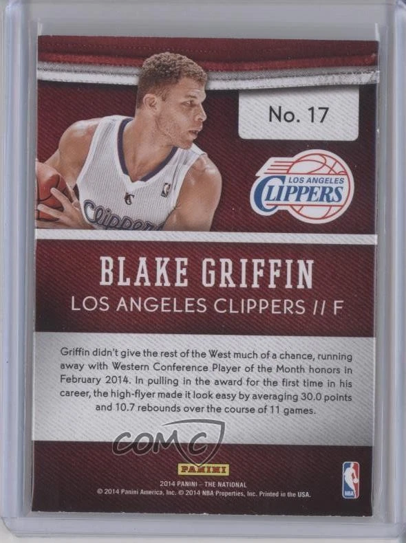 2014 Panini National Convention Thick Stock Blake Griffin #17 - Image 2 of 2