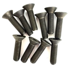 5/16-24 X 1-1/4" FLAT HEAD HEX SOCKET CAP SCREWS ALLOY BLACK STEEL - 10 PCS