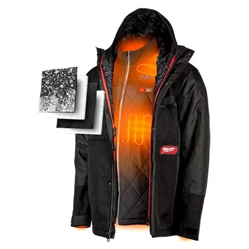 255B-21M Milwaukee Gridiron Axis Men's Jacket Black size Medium image 2