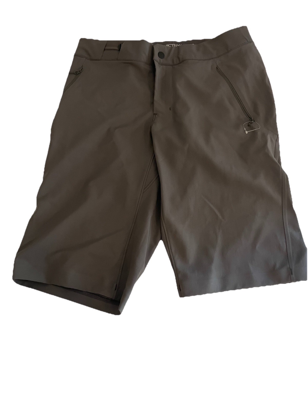 Arc'teryx Gamma Rock pantaloncino uomo piccolo 12" arrampicata escursionismo grigio cintura elasticizzato