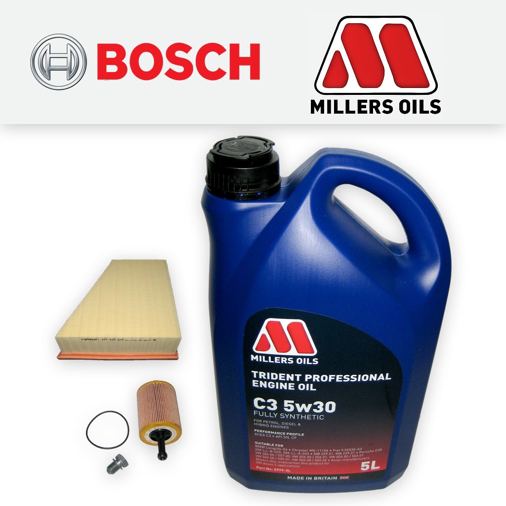 SERVICE KIT for SKODA ROOMSTER (5J) 1.9 TDI OIL AIR FILTER +5w30 OIL (2006-2010)