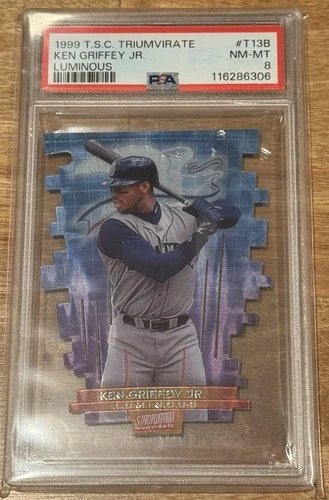 1999 T.S.C. Triumvirate Luminous T13B Ken Griffey Jr. PSA 8 - RARE CASE HIT