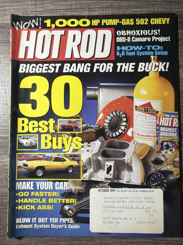 Hot Rod Magazine October 1997