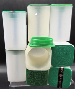 8 Genuine US Mint Silver Eagle Tubes EMPTY 1oz ASE Coin Storage No Coins