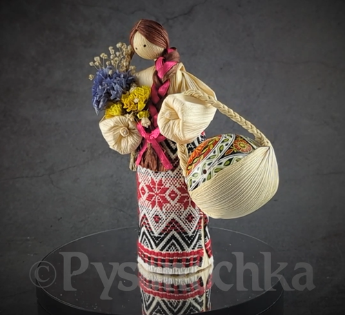 CONJUNTO Muñecas Pollo Pysanka + Cáscara de Maíz Hechas a Mano por artista de Ucrania - Vídeo 1 de 1