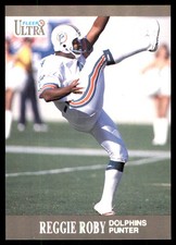 Reggie Roby 1991 Ultra #92 Dolphins NFL READ FREE SHIPPING AutographDen