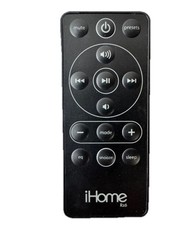 iHome Rz6 Remote Control Original Alarm Clock iPod Dock With Button Battery OEM