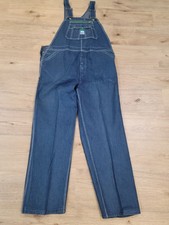 Vintage LIBERTY CARPENTER Blue DenimBIB OVERALLS Work Farm 44x32 Made in USA