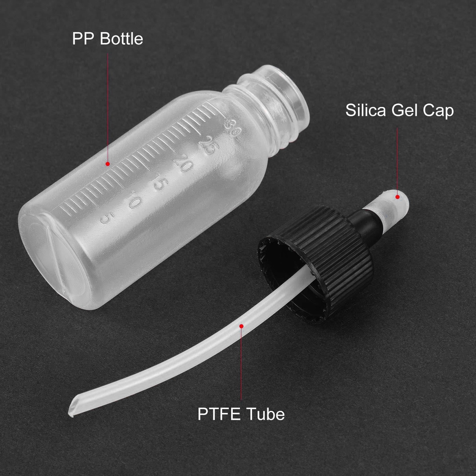 10pcs 30ml Airbrush Bottles Corrosion Resistant Pigment Container For Dual Actio