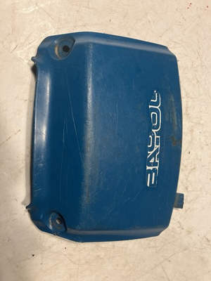 #ad 1992 kawasaki bayou 220 OEM Plastic Blue Gas Tank Cover Shroud $28.00