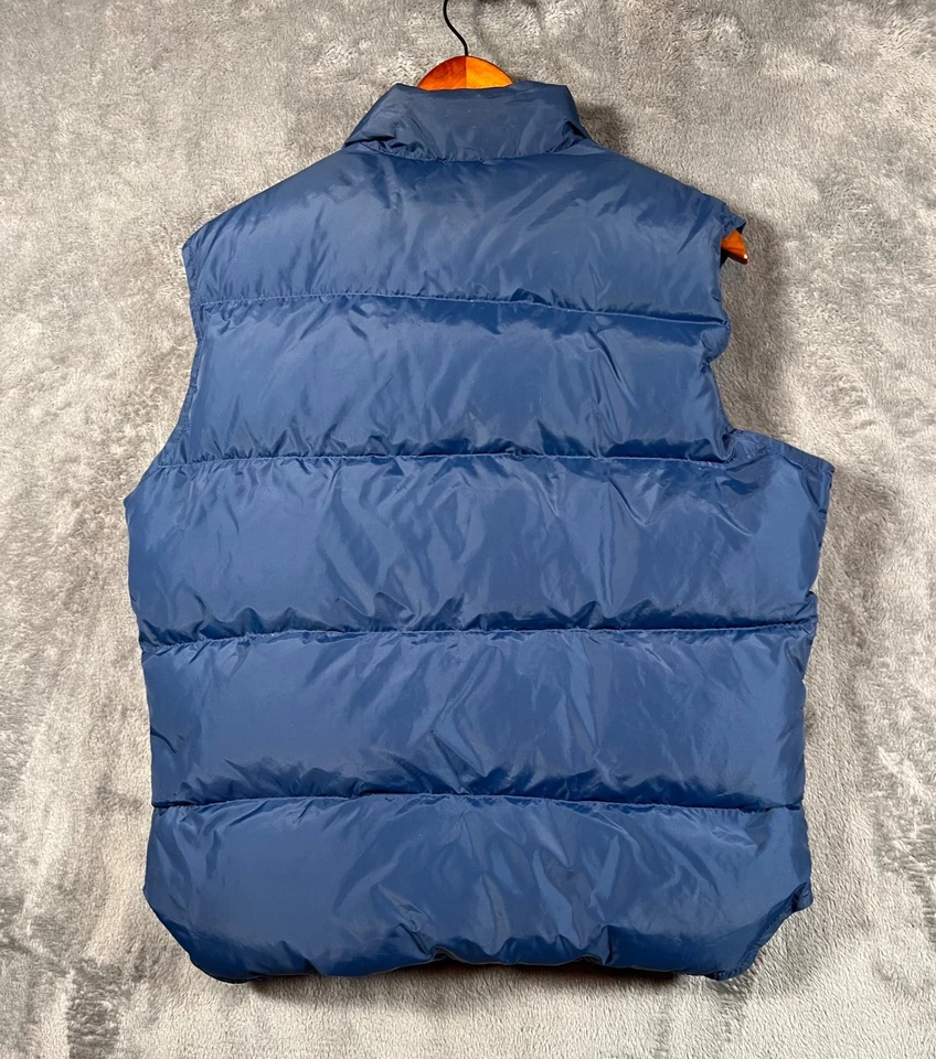 Chaleco Woolrich Puffer Hombre Medio Azul Frente a Presión 2103 Plumón De Colección Hecho en EE. UU. Foto 2 de 4