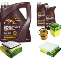 Mann Inspektionspaket 7L Mannol Energy 5W-30 FüR Toyota RAV 4 IV 2.2 D 4WD