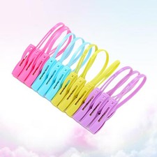 24 Pcs Clothes Pegs Plastic Clips Multi Purpose Clothespins for Laundry Hanging