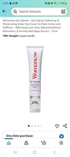 Womaness Eye Opener, Anti Aging, Hydrating, & Moisturizing Under Eye Cream, 15ml