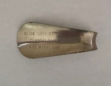 VTG - Metal Shoe Horn From Glick Shoe Stores Pennsylvania and Maryland -   