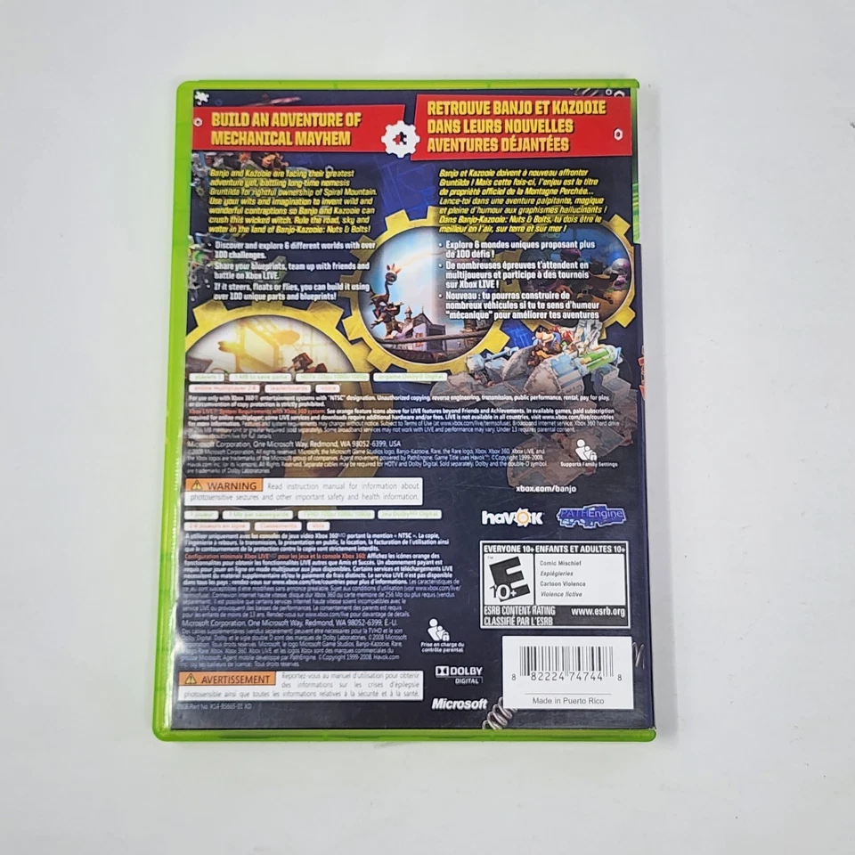 Banjo-Kazooie: Nuts & Bolts (Xbox 360) Complete CIB & TESTED - Image 3 of 4