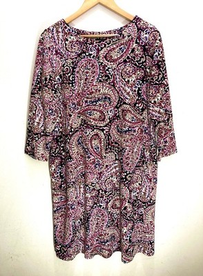J.Jill Women s Dress Size Medium Petite Pink Floral