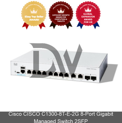 Cisco CISCO C1300-8T-E-2G 8-Port Gigabit Managed Switch 2SFP