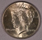 1922-P Peace SILVER One-Dollar Coin, Extra Fine Condition