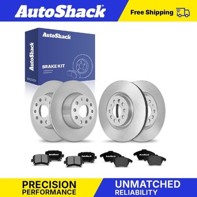 Front Rear Brake Rotors Ceramic Pads for Volkswagen, Tiguan 2009-2011