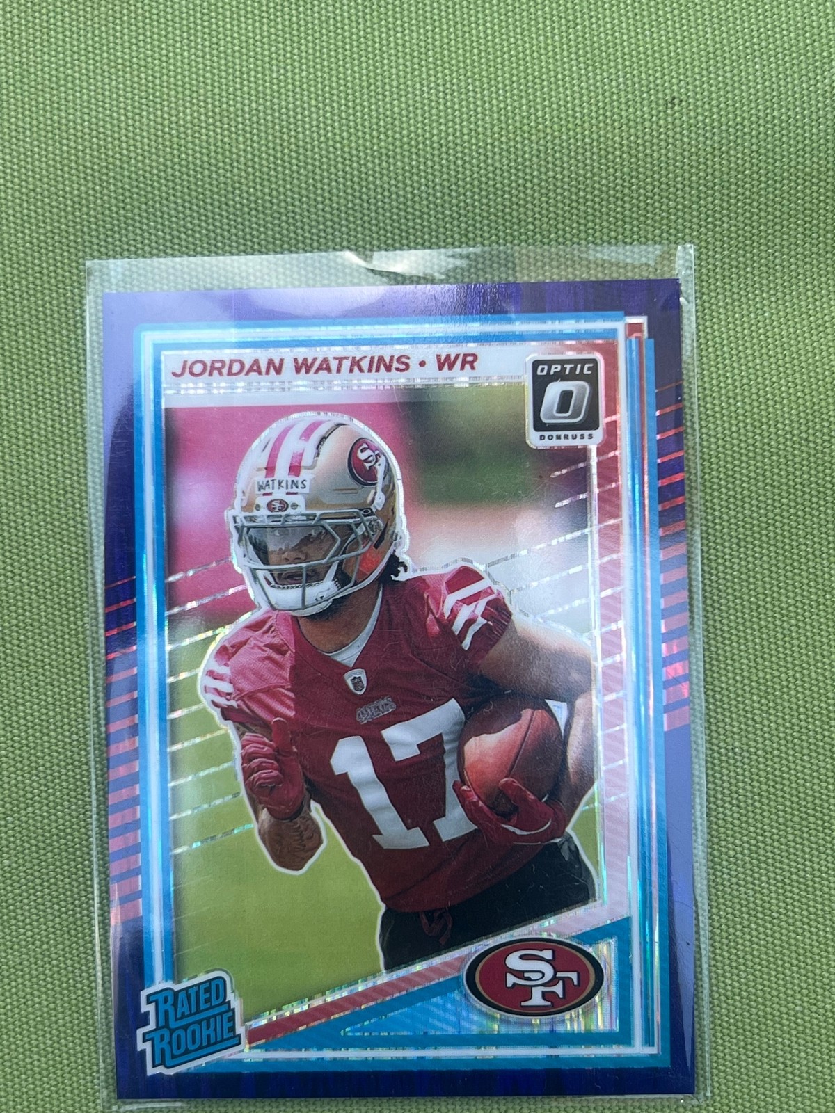 Jordan Watkins Panini Donruss Optic #289 Purple Shock