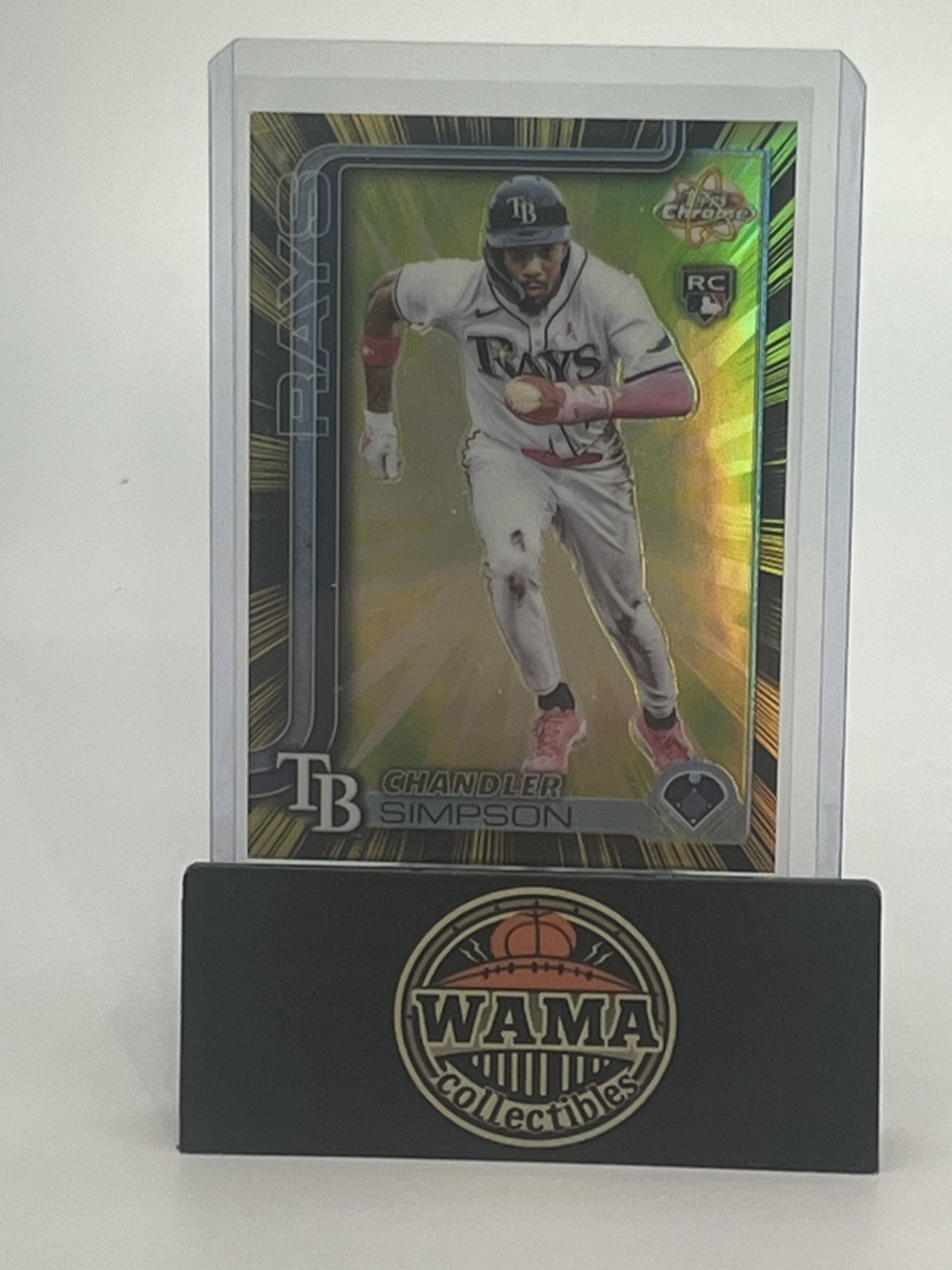 2025 Topps Chrome Update Chandler SImpson Radiating Rookie SP Tampa Bay Rays
