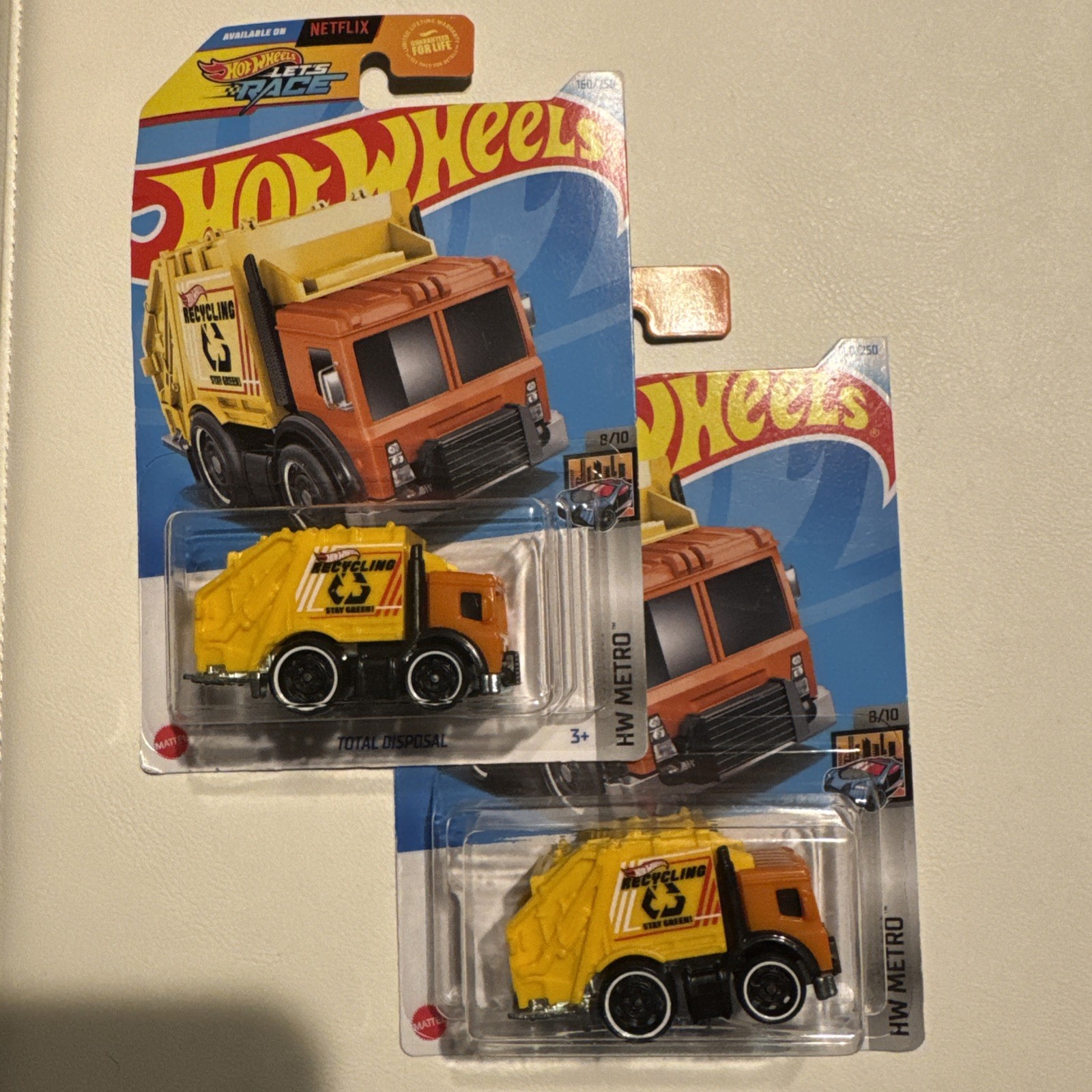 Lot of 2 2024 Hot Wheels Total Disposal 160/250 HW Metro 8/10 Netflix NEW