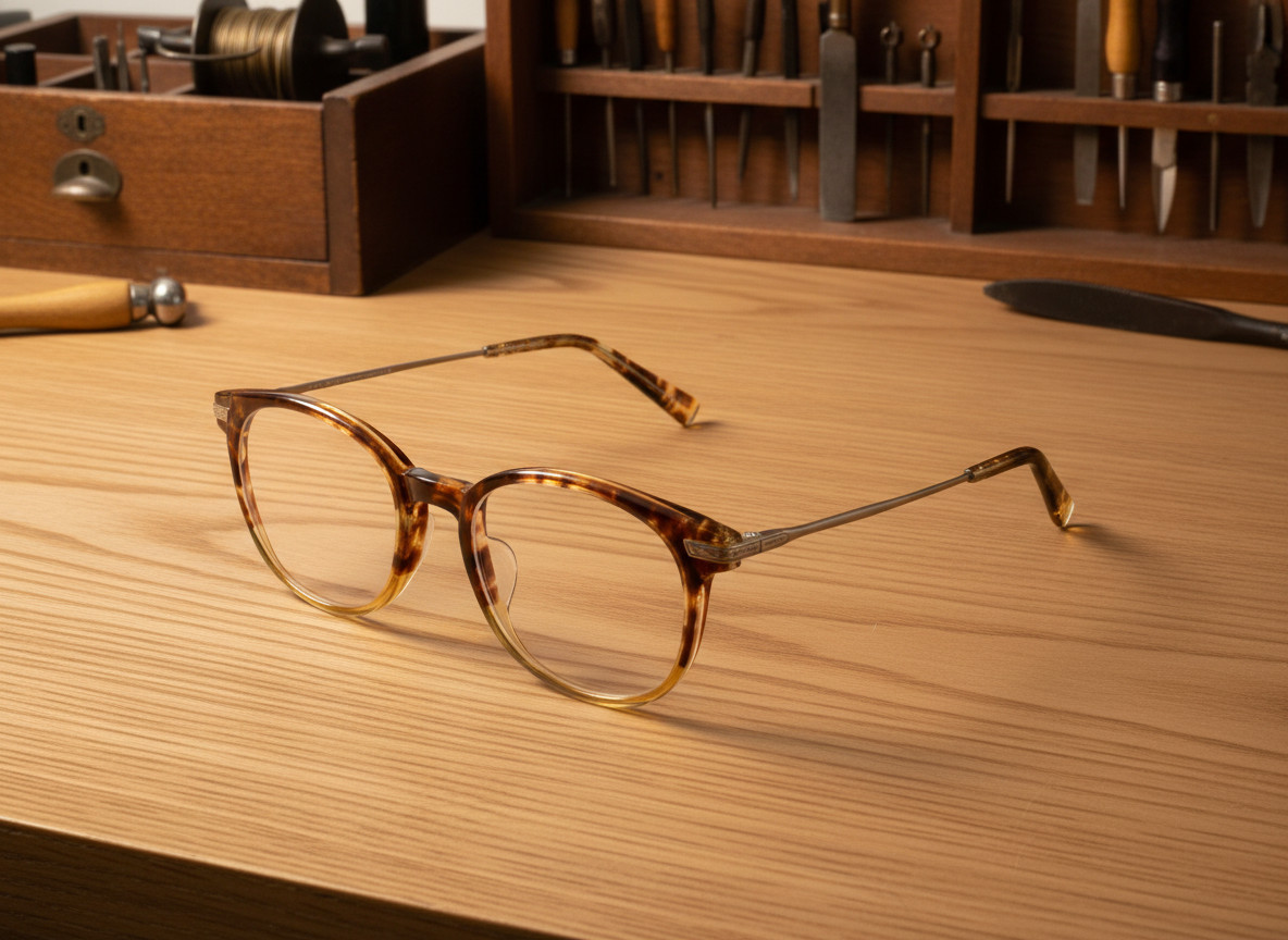 MASUNAGA EYEGLASSES Round Havana Brown GSM 811 #23 48-18