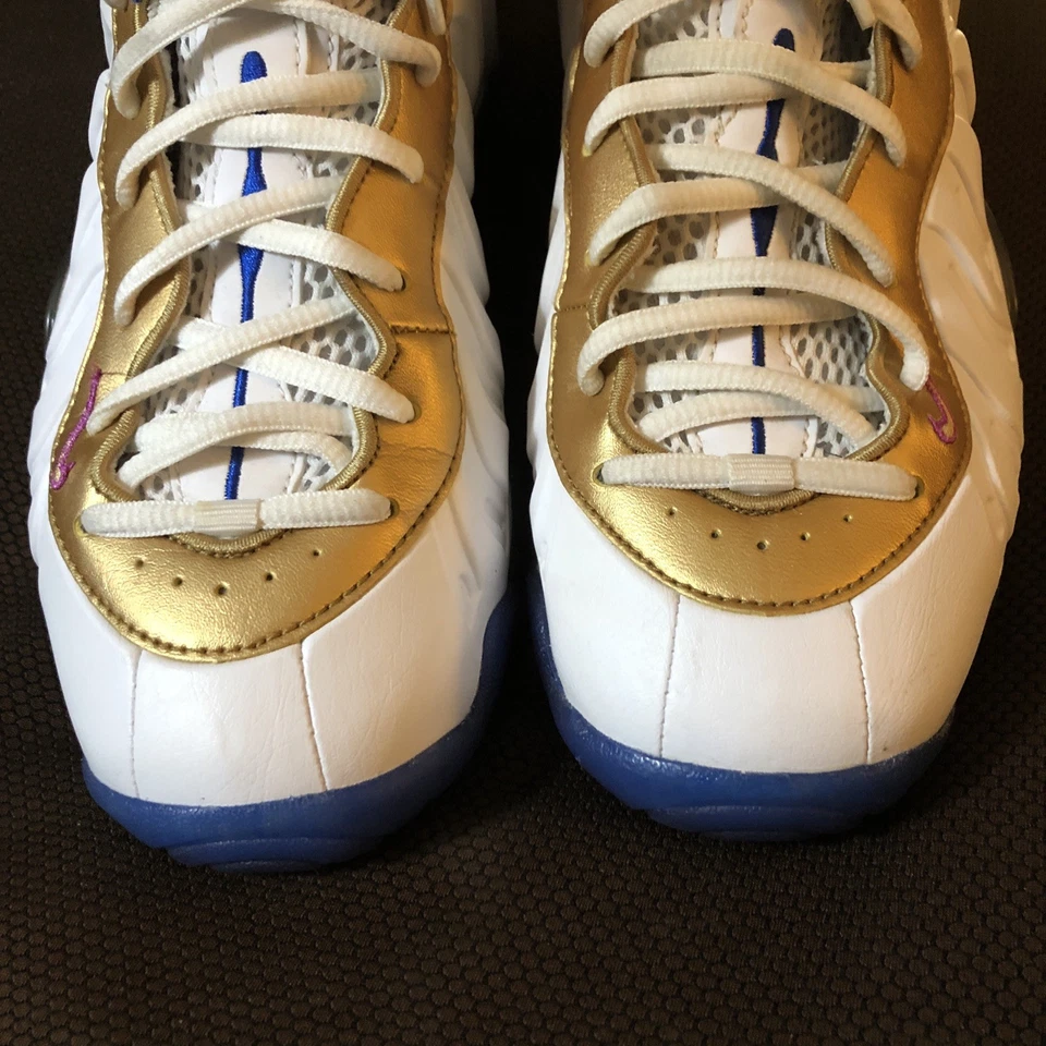 Zapatillas Nike Little Posite One GS Blanco Fucsia Explosión Talla 6 Y 644791-103 Foto 4 de 4