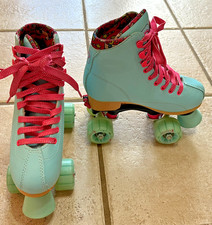Roller Derby Pixie size 12J-2 blue pink adjustable roller skates youth girls