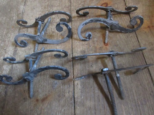 Lot De 20 Attaches Persiennes Vintage En Forme De S - Noir Aluminium - Renovators Supply