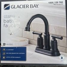 Glacier Bay Oswell Bath Faucet Matte Black 1005129782