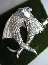 New Old Stock FORSTNER STERLING 1960s-70s Charm  PISCES 1 1/4" $34.50 Tag