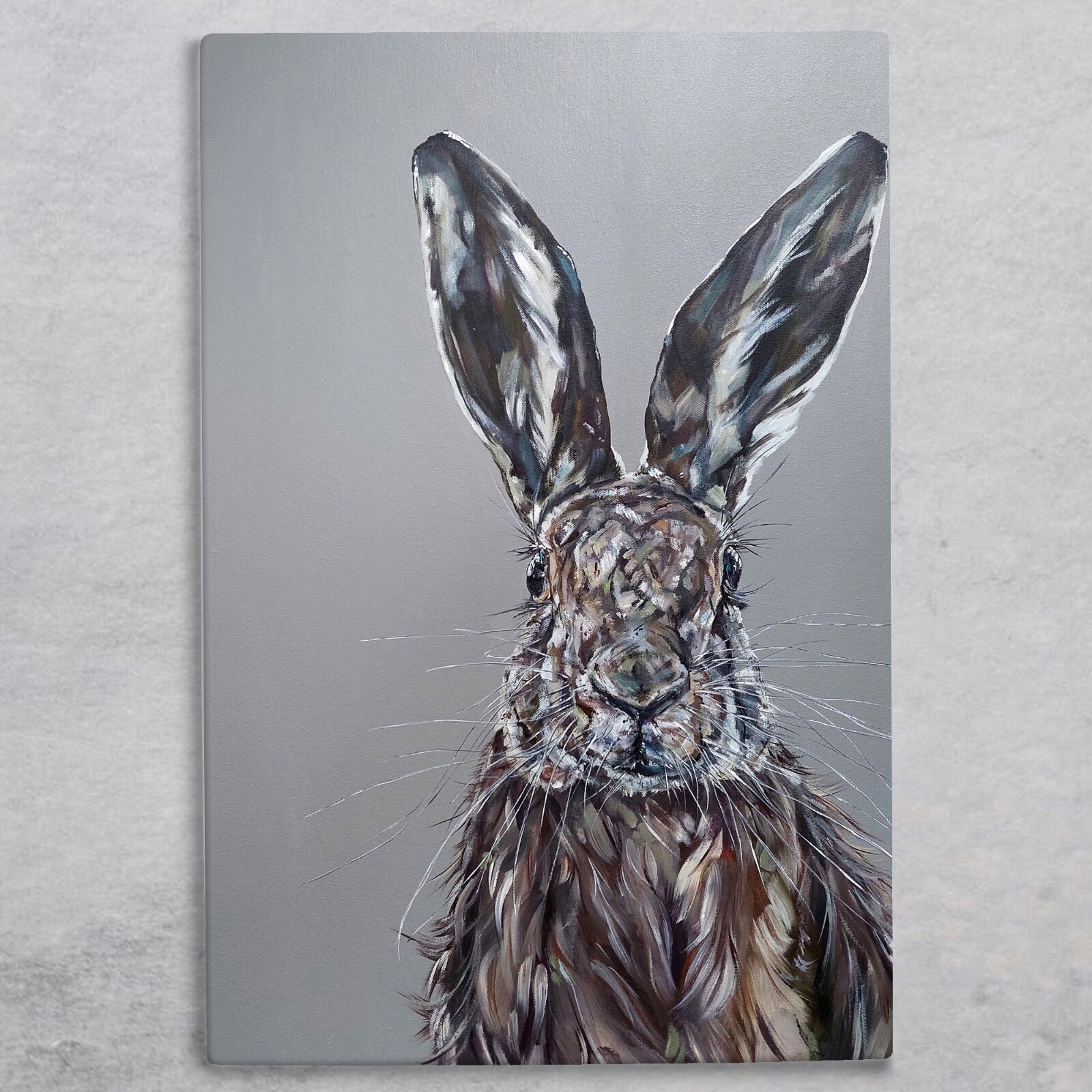 Ceramic Picture Tile Plaque ""Messy Hare"" By Sam Fenner New & Boxed 30cm x 20cm