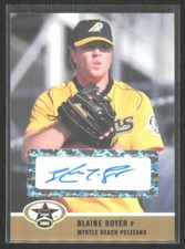 2005 Just Minors Stars Autographs Gold Blaine Boyer Auto /50 #6