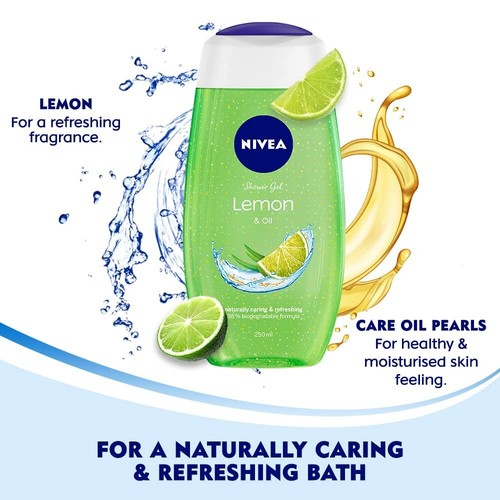 NIVEA Women Body Shower Gel  Lemongrass and Oil 250ml - Bild 2 von 4