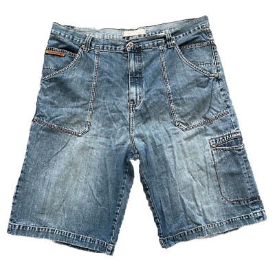 Vintage Timberland Denim Jean Shorts Jorts Size 42 Cargo Y2K
