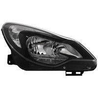 Scheinwerfer H7/H1 Rechts Schwarz Passend FüR Opel Corsa D S07 Bj.Ab: 11