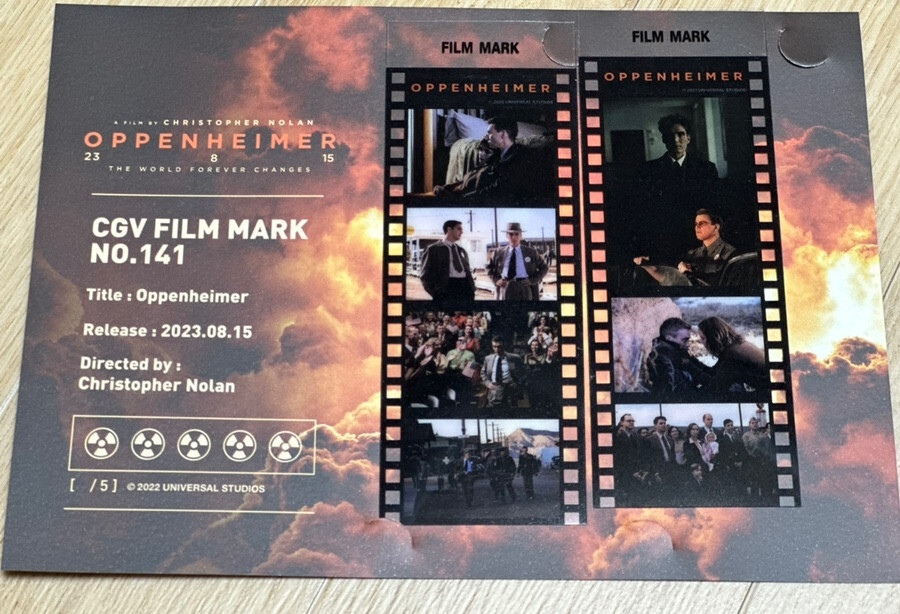 Oppenheimer Film Korea CGV Original Limited Movie Film Mark