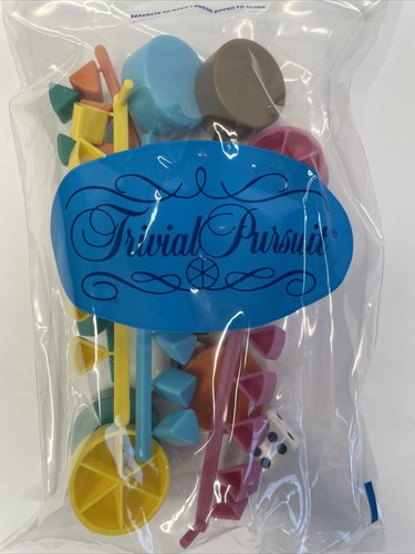 Trivial Pursuit Master Game Genus Edition NEW Replacement Tokens/Movers/Pie - Picture 2 of 2