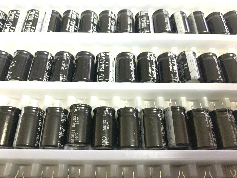 47uF, 160V, 85°, 47µF, Elko, RM5, 160YKMKC, 12.5X20, Rubycon, YK Serie, 50 Stück - Bild 4 von 4