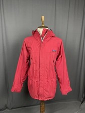 Patagonia Men's Red Hooded Waterproof Windbreaker Jacket Size XL