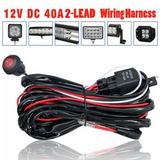 12v 40a Wiring Harness Kit Fuse On Off Switch Relay For Led Fog Work Light Bar